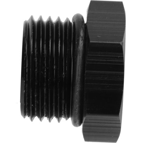 Raccord bouchon mâle hexagonale en acier universel 4000PSI noir pour véhicule AN8, adaptateur d'obturation fileté haute pression (1/5)