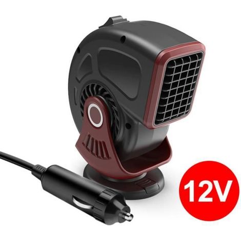 Chauffage D'appoint - 12 V - Céramique PTC - Pour Voiture - 120 W - Réglage Angle 360° - Rouge - 1 Pièce (1/4)