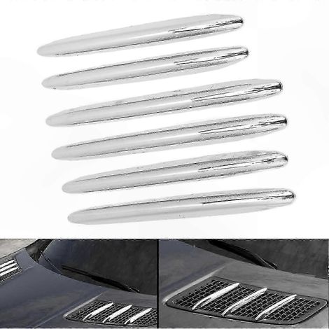 Chrom-Motorhauben-Lüftungsgitter, 6-teilig, passend für R172 SLK-Klasse (2011–2015), Autozubehör