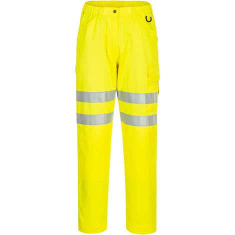 Pantalón ECO de alta visibilidad con bolsillos para rodilleras EC40 40 pulgadas (talla 50) Amarillo