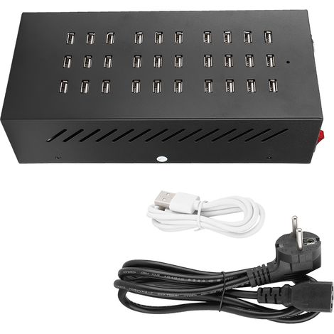 Chargeur rapide haute puissance, Station de charge Hub USB 30 Ports pour téléphone portable/tablette (1/5)