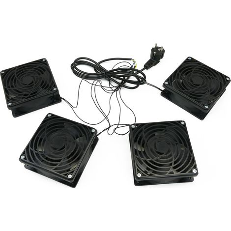 RackMatic - Ventilateurs de plafond pour placard rack 19" 4 x 120mm 220VAC (1/5)