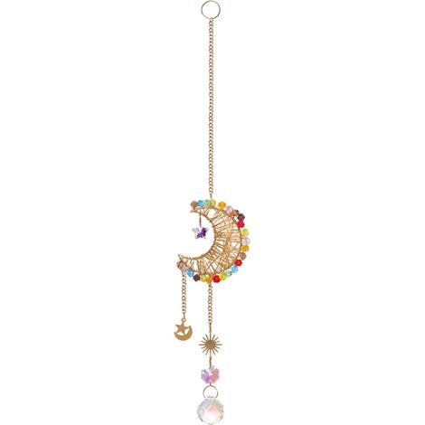 Pendentif Cristal - Décoration Murale Fenêtre Voiture - Pour Méditation Feng Shui - 380 mm - 1 Pièce (1/5)
