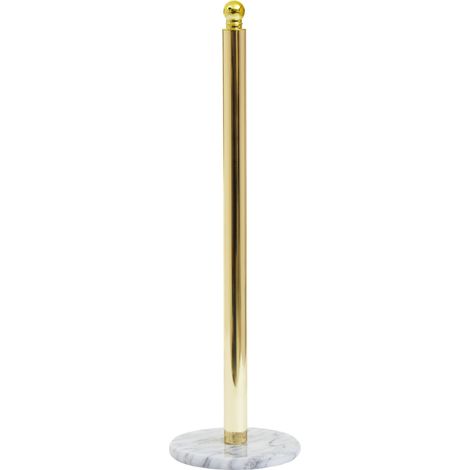 Interiors by Premier Stable Light Gold Large Toilet Roll Holder With Marble Base, Design Toilet Holder, Sturdy Roll Holder (1/4)