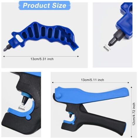 Outil de perforation en deux parties pour tuyaux d'irrigation goutte à goutte, adapté aux tuyaux de diamètre 16/20 mm, outil de perforation professionnel, accessoires pour tuyaux d'irrigation goutte à (1/4)