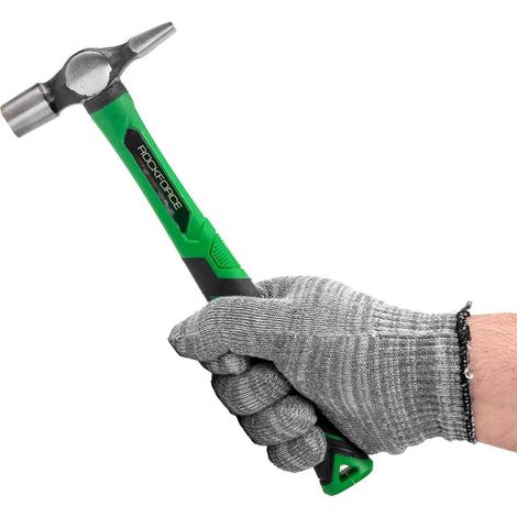 Martillo de construcción para clavar clavos y enderezar chapa metálica 190 g (1/3)