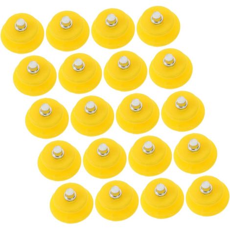 20 crampons de glace – Pointes anti-dérapantes pour chaussures, plaques de glace jaunes en ABS pour la randonnée (1/5)