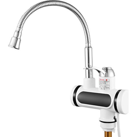 Robinet de Chauffage Rotatif Instantané 220 V 3000 W, Robinet éLectrique Avec Affichage LED, Robinet de Chauffe-Eau Instantané pour éVier de Cuisine (1/5)