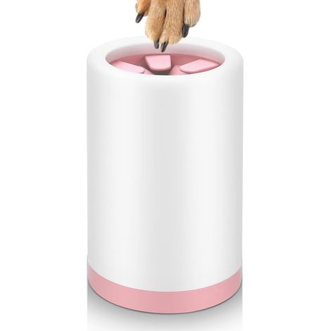 Tragbarer, abnehmbarer Pfotenreiniger für Hunde mit weichen Silikonborsten für alle Größen, 15 cm x 10 cm