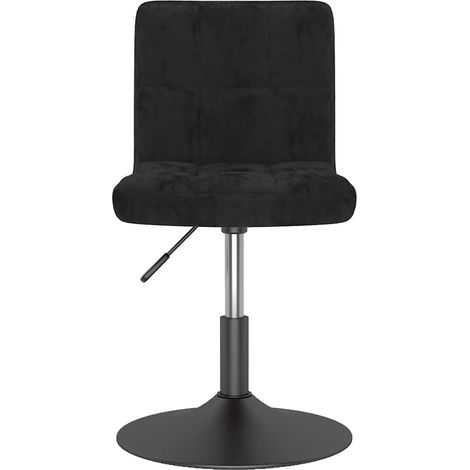 Maison Exclusive - Sedia da Pranzo Girevole Nera in Velluto (1/5)