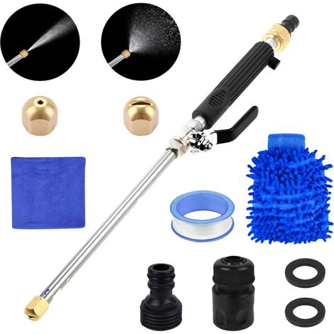 High-pressure hose nozzle, suitable for garden hoses and pressure washersHigh quality, excellent performance, the ideal choice for families. (1/5)