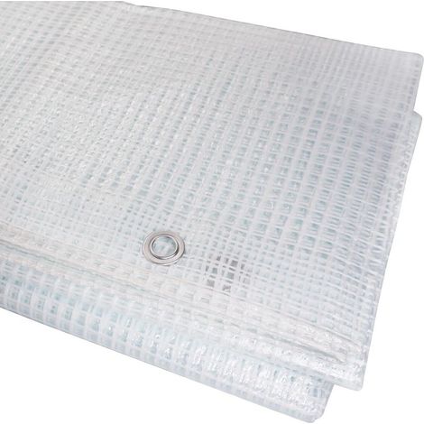 Bâche Transparente Imperméable 2 x 6 m, 100 g/m² Avec Œillets - Protection Polyvalente pour Voiture et Autres Usages (1/4)