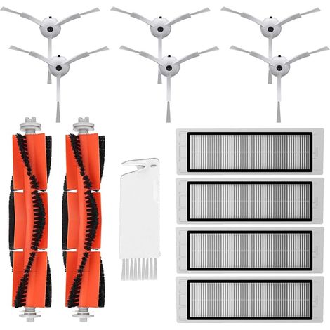 FOREHILL Kit de Rechange Compatible avec Xiaomi Mi Robot 1 et 2 (Non MOP). Pack accessoires de Rechange pour Robots aspirateur S50 S51 avec Brosse latrale, Rouleau Central, filtres et Outil (1/5)