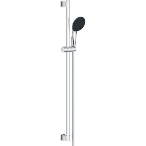 Ensemble de douche avec pommeau 1 jet, barre 90cm et flexible - GROHE Vitalio Start 110 26953001 - Economie d'eau - Chromé (1/4)