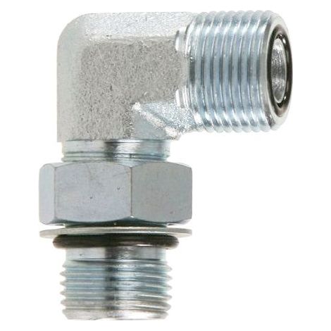 Raccordo a gomito 90° BSP/ORFS 1/4" / 9/16" (1/2)