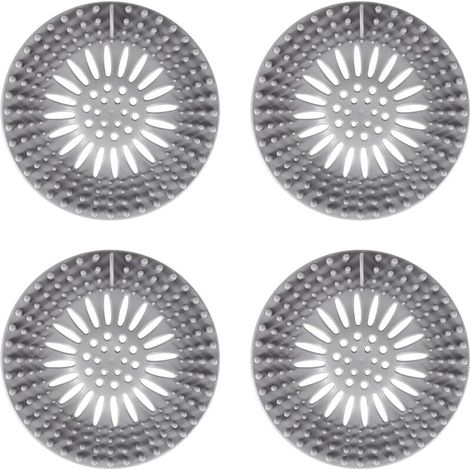 Housse De Vidange - En Silicone - Pour Drain De Baignoire Et Cuisine - Diamètre 10,4 Cm - Lot De 4 (1/5)