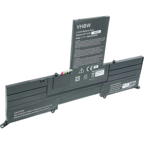 vhbw Akku kompatibel mit Acer Aspire Ultrabook S3-391-6448, S3-391-6423, S3, S3-391-6407, MS2346, ASS3 Notebook (3000 mAh, 11,1 V, Li-Polymer) (1/5)