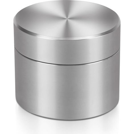 Petite Boite Hermetique Metal, Boite Hermetique,Pot En Acier Inoxydable Avec Couvercle, Pot à Thé, Mini Boîte Portable Pour La Maison Le Bureau Le Stockage De Pilules D'herbes Et D'épices(1 x S) (1/5)