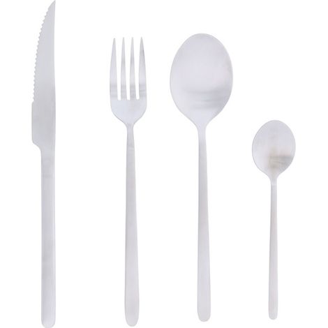 Besteckset 16 Stück Edelstahl Satin - Anuradha - Jean Dubost