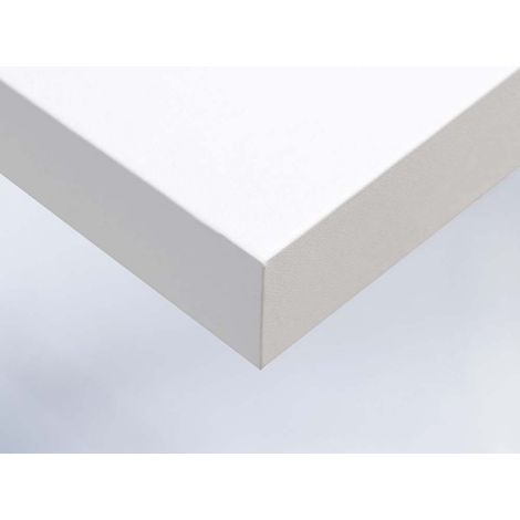 DIMEXACT - Papier peint autocollant blanc mat - 122 cm x 0.5 m - En Rouleau