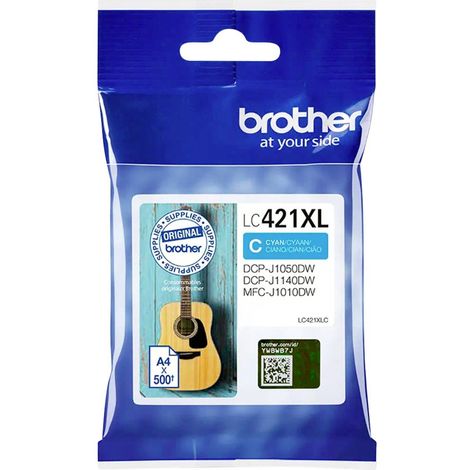 Brother cartouche LC421XL couleurs séparées pour imprimante jet d'encre - Cyan