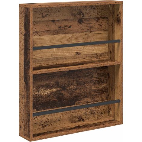 Maison Exclusive - Scaffale per riviste Legno vecchio 60 x 12 x 70 cm
