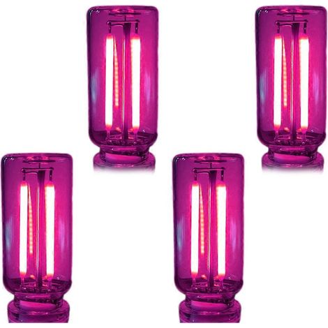 Veilleuse de chevet tactile USB, mini lampe LED à intensité variable pour chambre, voiture, ambiance romantique et décoration intérieure moderne. 4 charges. Rose. (1/5)