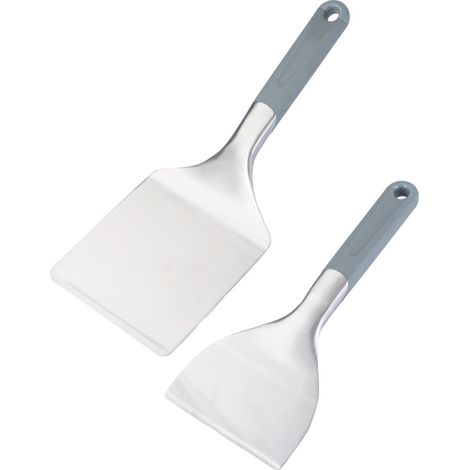 Primaster Grillspachtel-Set Professional Edelstahl mit thermoplastischen Kunststoffgriff Pfannenwender