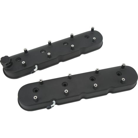 Cache-culbuteurs moteur en aluminium moulé noir avec supports de bobine pour LS LS1 LS2 LS3 5.3 6.0 6.2 (1/5)