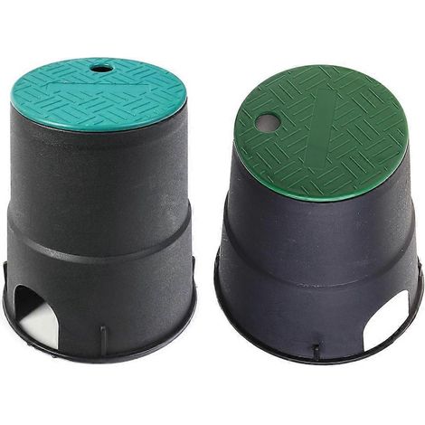 Couvercle de boîte à vannes souterrain de 15 cm pour système d'arrosage automatique. (1/4)