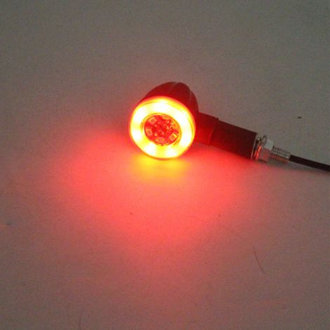 4 Clignotants Moto Ronds Rétro 3 Effets Lumineux Feux Indicateurs de Direction (1/5)