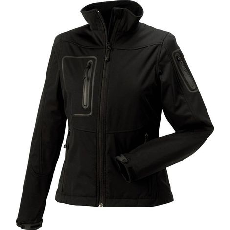Giacca da lavoro Russell 520 Softshell da donna Nero S
