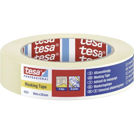 Kreppband 4323 leicht gekreppt hellbeige L.50m B.50mm Rl.TESA