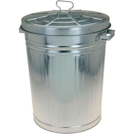 CUBO BASURA ZINC 55 L 41x52 CM
