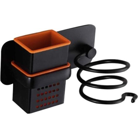 Wandmontierter Haartrocknerhalter ohne Bohren, multifunktionaler Haartrockner-Organizer aus Aluminium, für Badezimmer, Schlafzimmer, Toiletten, Friseursalons – Fei Yu (1/5)