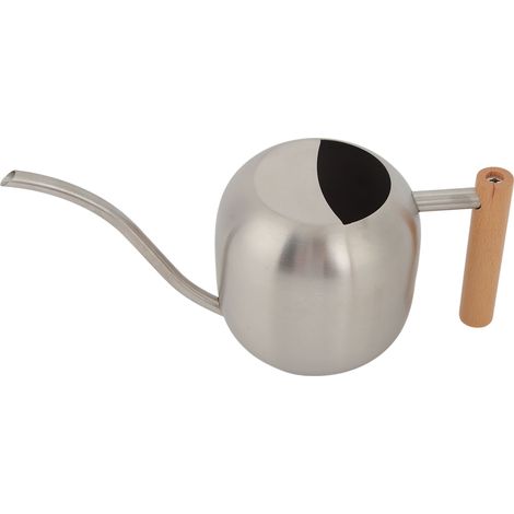 Großvolumige, multifunktionale Gießkanne mit langem Ausguss für Topf- und Gartenpflanzen, 1200 ml, silber (1/5)