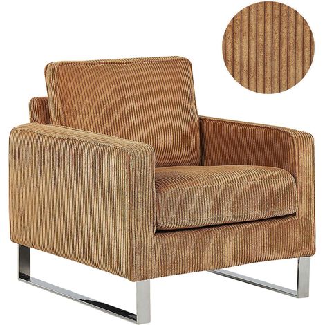 Sessel VIND Cord Hellbraun (1/5)
