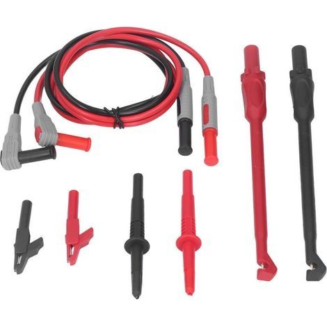 Multimètre avec cordons de test en PVC, pointes en cuivre PA pour réparation automobile et électrique (1/5)
