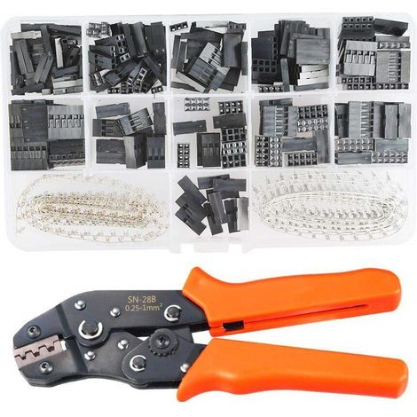 Ensemble Complet De Pinces À Sertisser SN-28B Pour Bornes À Ressort 2,54/2,8/3,0/3,96/4,8 + Combinaison De 620 Pièces (1/5)