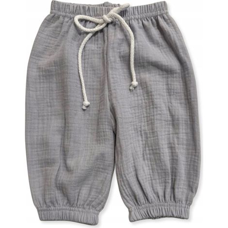 Kinder-Musselinshorts, 140 cm, Sommerhose für Kinder, grau (1/5)