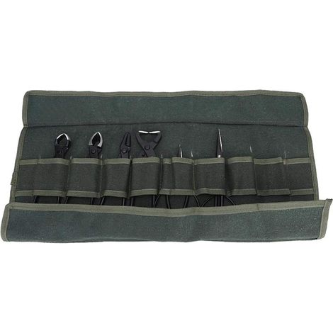 Ensemble d'outils à bonsaï 6 pièces, ciseaux à bourgeons + ciseaux à racines + cisailles à découper + pinces à tréfiler + ciseaux obliques + ciseaux sphériques + sac de rangement, pour les besoins de (1/5)
