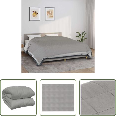 Sommeil -  Couverture lestée Gris 220x260 cm 11 kg Tissu (1/5)
