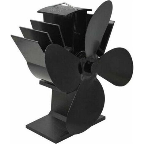 4 Lames Ventilateurs poele thermodynamiques de cheminée pour Accessoire de cheminée et poêle, Ventilateur écologique et Efficace (1/4)