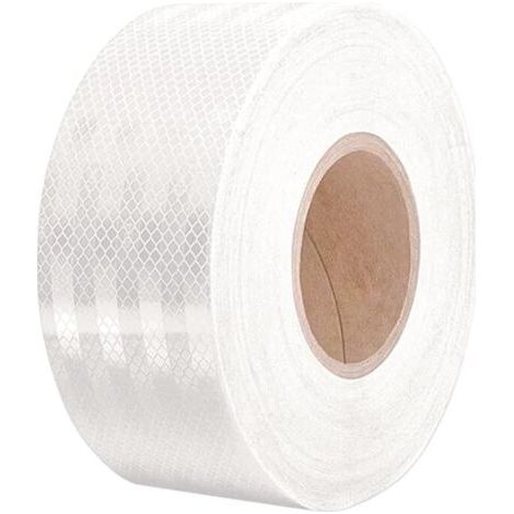 Sollbry Ruban Réfléchissant Blanc 10 m x 5 cm Ruban D'avertissement Réfléchissant Ruban Adhésif Réfléchissant Bande Réfléchissante Autocollante Bande Reflechissante de Sécurité Ruban Réflecteur (1/5)