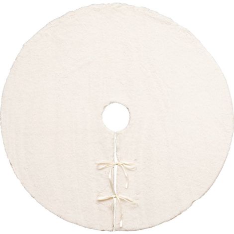Tappeto in abete con pelliccia color crema - Atmosphera créateur d'intérieur