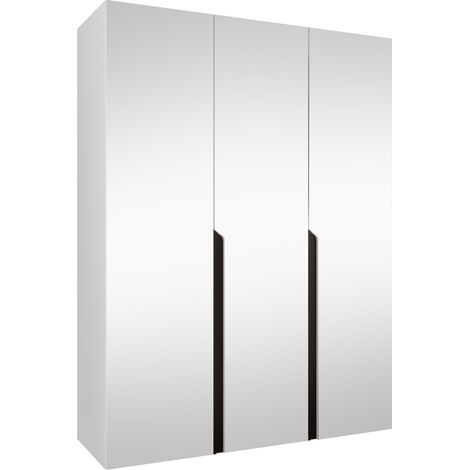 Armario Hartford 590, Blanco, 202x150x52cm, Puertas de armario: Con bisagras, Número de estantes: 0 (1/5)