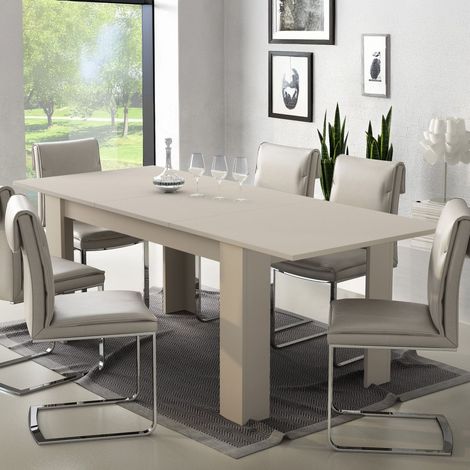 Tavolo Allungabile Marene, Allungabile, Meccanismo Estensione Allunga Centrale, Lunghezza Massima 200 cm, 200x90x75h cm Beige (1/3)