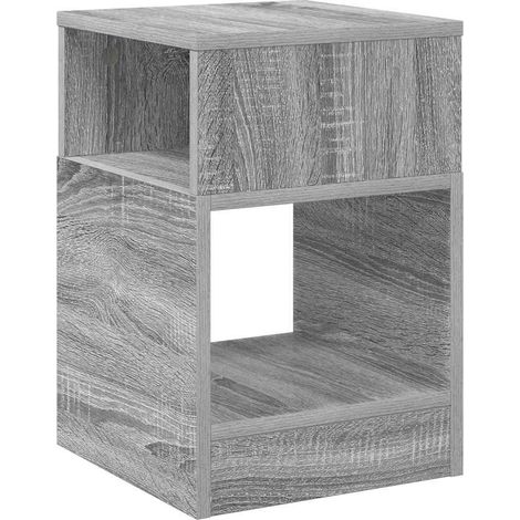 Maison Exclusive - Mesa Auxiliar Gris Sonoma 30,5 x 30 x 45 cm