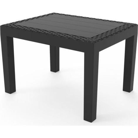 Jack Beistelltisch Kunststoff Rechteck 59x46x40cm Garten Außen Lounge Balkon (1/3)