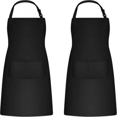 BUNTHAUS PA Tablier de Cuisine Ajustable 2 Pièces avec Poches pour Barbecue Jardinage Ménage (1/4)